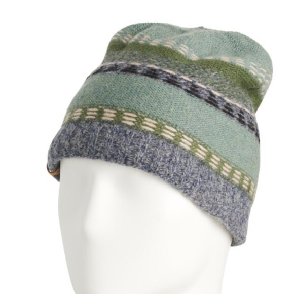 NEW TURTLE FUR Lambswool Blend Damon Beanie evergreen unisex 261tn - Picture 1 of 4